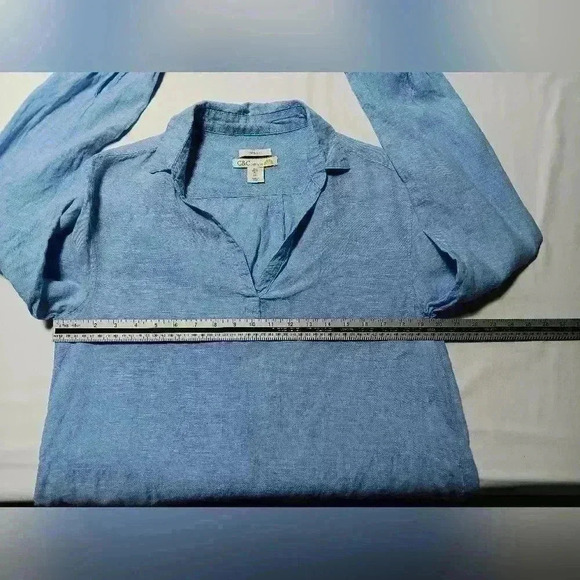 C&C California  💯 Linen Long Sleeve mini dress. Ladies size L - Picture 5 of 9